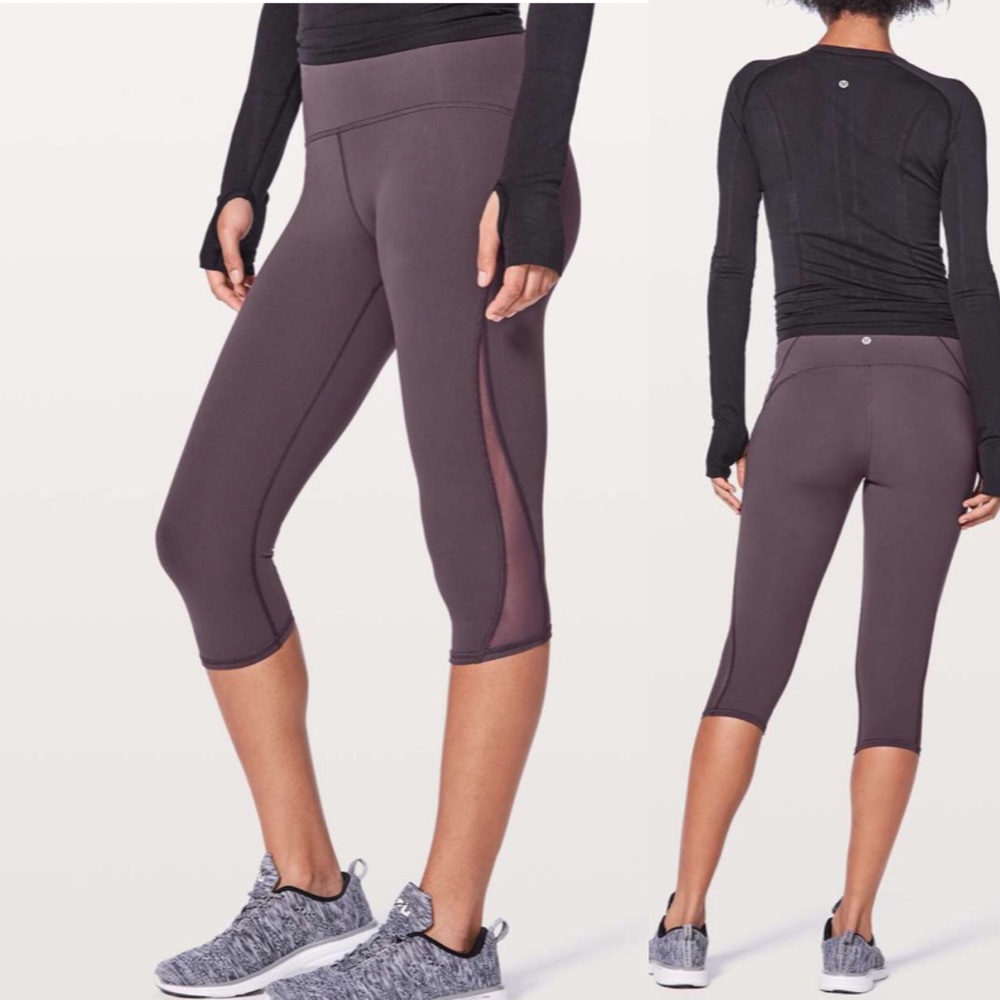 Lululemon train times crop 17” 6 BA2